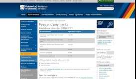 
							         Fees and payments - University of Victoria - UVic								  
							    