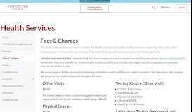 
							         Fees & Charges | Health Services | Haverford College								  
							    