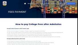 
							         Fees Payment - - HIMT								  
							    