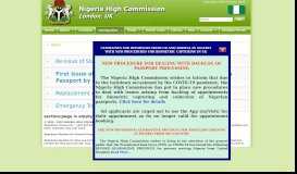 
							         Fees Processing Online - Nigeria High Commission								  
							    