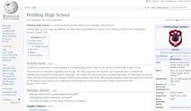 
							         Feilding High School - Wikipedia								  
							    