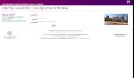 
							         Feinberg Applicant Login Page								  
							    