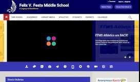 
							         Felix Festa (FFMS) / Homepage - Clarkstown Central School District								  
							    