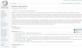 
							         Fellow (emulator) - Wikipedia								  
							    