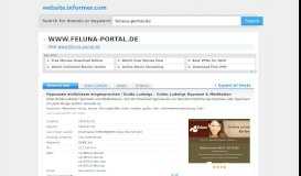 
							         feluna-portal.de at WI. Berater-Übersicht - Website Informer								  
							    