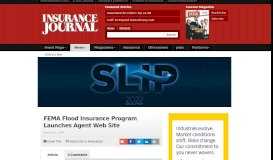 
							         FEMA Flood Insurance Program Launches Agent Web Site								  
							    