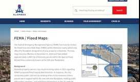 
							         FEMA / Flood Maps - City of Alameda								  
							    