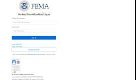 
							         FEMA SID Login - FEMA SID & CTAS Authentication								  
							    