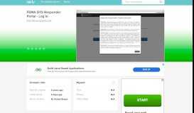 
							         femaresponder.net - FEMA DTS Responder Portal - Lo... - FEMA ...								  
							    