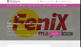 
							         Fenix Magazin - Hrvatski informativni portal - Tinchy.de								  
							    