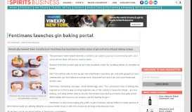 
							         Fentimans launches gin baking portal - The Spirits Business								  
							    