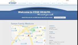 
							         Fenton Family Medicine - Esse Health								  
							    