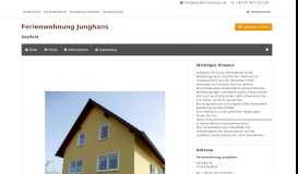 
							         Ferienwohnung Junghans Saalfeld | Saalfelder Portal Unterkünfte								  
							    