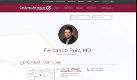 
							         Fernando Ruiz, MD | Dr. Fernando Ruiz								  
							    