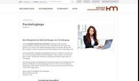 
							         Fernlehrgänge - HÖHER Management GmbH								  
							    