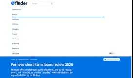 
							         Fernovo claims to be the future of online loans ...so what's new ...								  
							    