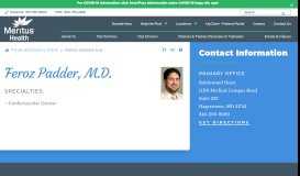 
							         Feroz Padder MD - Meritus Health								  
							    