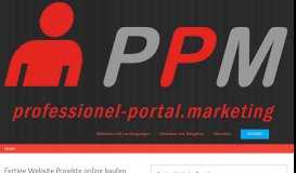 
							         Fertige Website Projekte online kaufen Professional-Portal.Marketing								  
							    