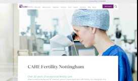
							         Fertility & IVF Clinic Nottingham | IVF Treatment | CARE								  
							    