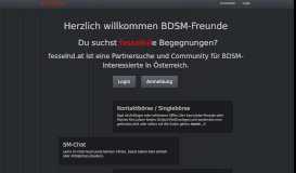 
							         fesselnd.at: BDSM Partnersuche und Community für Österreich								  
							    