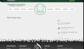 
							         FEST Portal Links – Hamdard University								  
							    
