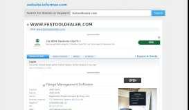 
							         festooldealer.com at WI. Festool Dealer Portal - Website Informer								  
							    