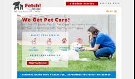 
							         Fetch! Pet Care Dog Walking, Pet Sitting, Cat Visits, Boarding								  
							    