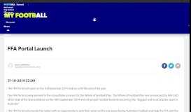
							         FFA Portal Launch | MyFootball								  
							    