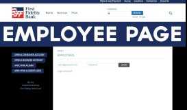 
							         FFB Employee Portal - First Fidelity Bank								  
							    