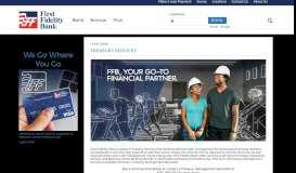 
							         FFB Treasury Services - First Fidelity Bank								  
							    
