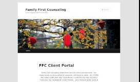 
							         FFC Client Portal | - Family First Counseling								  
							    