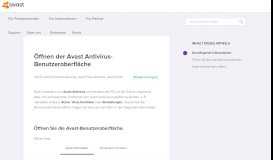 
							         Öffnen der Avast Antivirus-Benutzeroberfläche | Offizieller Avast-Support								  
							    