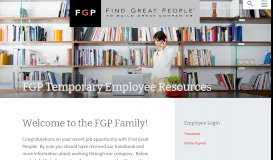 
							         FGP Temporary Employee Resources - Find Great People								  
							    