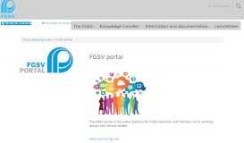 
							         FGSV portal - FGSV								  
							    