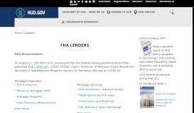 
							         FHA Lenders SF | HUD.gov / U.S. Department of Housing and Urban ...								  
							    