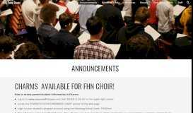 
							         FHN Vocal Music - Announcements - Google Sites								  
							    