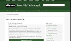 
							         FHPS Staff Dashboard – Forest Hills Public Schools								  
							    