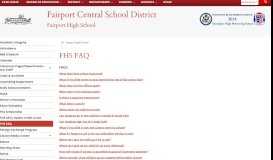 
							         FHS FAQ - Fairport Central School District								  
							    