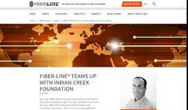 
							         FIBER-LINE® Teams Up with Indian Creek Foundation | FIBER-LINE®								  
							    