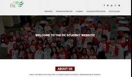 
							         FIC Student Website								  
							    