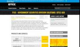 
							         FICC - Government Securities Division Solutions (GSD) | DTCC								  
							    