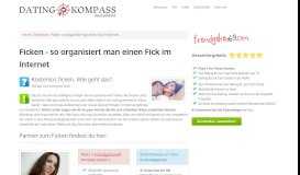 
							         Ficken - so organisiert man einen Fick im Internet | Dating-Kompass.de								  
							    