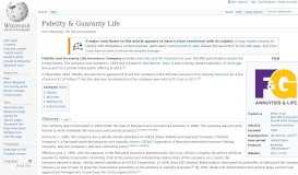 
							         Fidelity & Guaranty Life - Wikipedia								  
							    