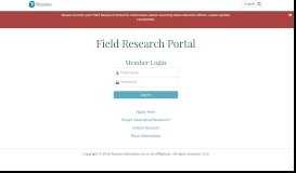 
							         Field Research Portal								  
							    