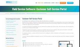 
							         Field Service Software: Customer Self Service Portal | Miracle Service								  
							    