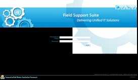 
							         Field Support Suite Login - FSS								  
							    