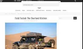 
							         Field Tested: The Overland Kitchen – Expedition Portal								  
							    