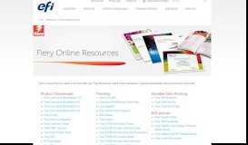 
							         Fiery Online Resources - Resources - EFI								  
							    