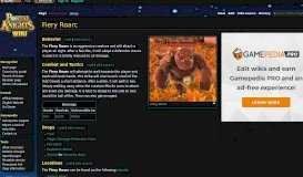 
							         Fiery Roarc - Official Portal Knights Wiki								  
							    