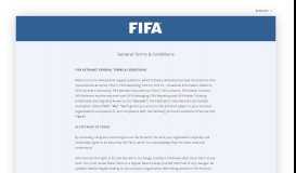 
							         FIFA Terms & Conditions - FIFA Extranet								  
							    